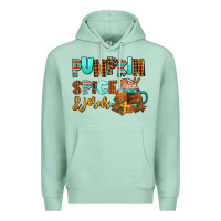 Seafoam pumpkin spice and jesus Premium Hoodie - AdoDesignShop