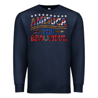 Navy America the beautiful Premium Sweatshirt - texasbilliewilder