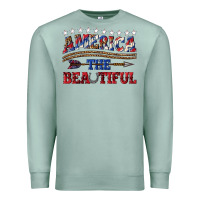 Seafoam America the beautiful Premium Sweatshirt - texasbilliewilder