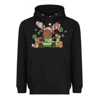 Black christmas reindeer Heavyweight Hoodie - MaliasSmallBusiness