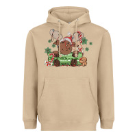 Mushroom christmas reindeer Heavyweight Hoodie - MaliasSmallBusiness