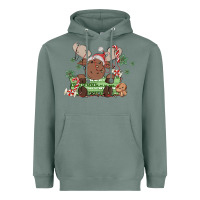 Sage christmas reindeer Heavyweight Hoodie - MaliasSmallBusiness