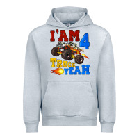 Heather Grey i'am four truck yeah Urban Hoodie - Artiststas
