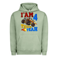 Pigment Oil Green i'am four truck yeah Urban Hoodie - Artiststas