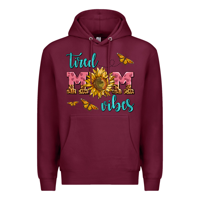Tired Mom Vibes Premium Hoodie by AdoDesignShop | Teevron