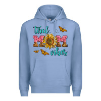 Colony Blue tired mom vibes Premium Hoodie - AdoDesignShop