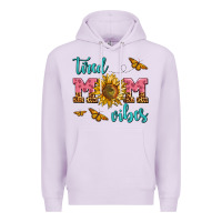 Lilac tired mom vibes Premium Hoodie - AdoDesignShop