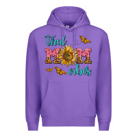 Purple tired mom vibes Premium Hoodie - AdoDesignShop