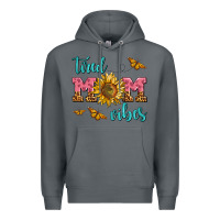 Rock tired mom vibes Premium Hoodie - AdoDesignShop