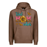 Chestnut tired mom vibes Premium Hoodie - AdoDesignShop
