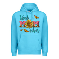 Ocean Blue tired mom vibes Premium Hoodie - AdoDesignShop