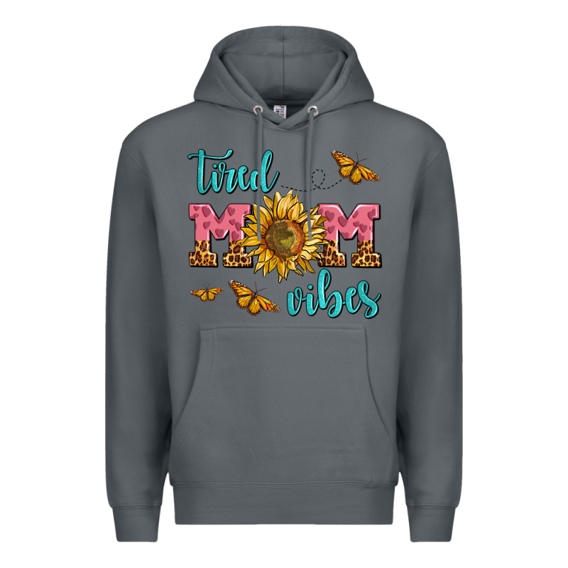 Tired Mom Vibes Premium Hoodie by AdoDesignShop | Teevron