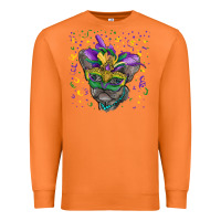 Mardi Gras Mask French Bulldog Premium Sweatshirt | Teevron