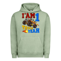 Pigment Oil Green i'am one truck yeah Urban Hoodie - Artiststas