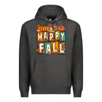 Charcoal Heather happy fall Premium Hoodie - Artiststas
