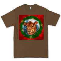 Cacao christmas red angus calf head Premium Tee - LillyAllenDesigns