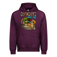 Mauve Wine cowboys don't die Urban Hoodie - AdoDesignShop