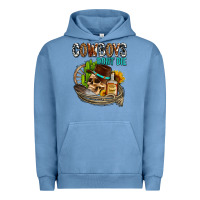 Pigment Pebble Blue cowboys don't die Urban Hoodie - AdoDesignShop
