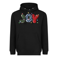 Black joy christmas lights Heavyweight Hoodie - MaliasSmallBusiness