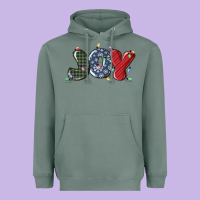 Heavyweight Hoodie joy christmas lights