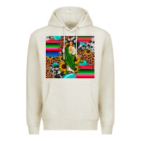 Oatmeal Heather san judas leopard cowhide gemstone Premium Hoodie - JahusDesignShop