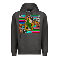 Charcoal Heather san judas leopard cowhide gemstone Premium Hoodie - JahusDesignShop