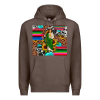 Coffee san judas leopard cowhide gemstone Premium Hoodie - JahusDesignShop
