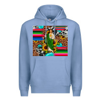 Colony Blue san judas leopard cowhide gemstone Premium Hoodie - JahusDesignShop