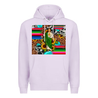 Lilac san judas leopard cowhide gemstone Premium Hoodie - JahusDesignShop