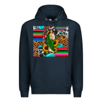 Navy san judas leopard cowhide gemstone Premium Hoodie - JahusDesignShop