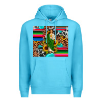 Ocean Blue san judas leopard cowhide gemstone Premium Hoodie - JahusDesignShop
