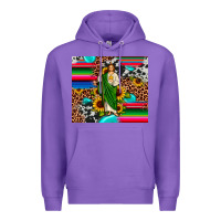 Purple san judas leopard cowhide gemstone Premium Hoodie - JahusDesignShop
