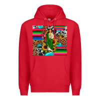 Red san judas leopard cowhide gemstone Premium Hoodie - JahusDesignShop