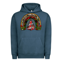 Pigment Midnight Navy trees rainbow Urban Hoodie - JahusDesignShop