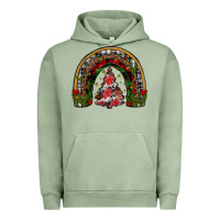 Pigment Oil Green trees rainbow Urban Hoodie - JahusDesignShop