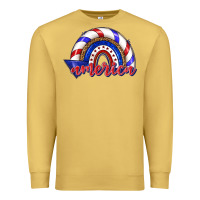 Antique Gold America rainbow Premium Sweatshirt - texasbilliewilder