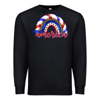 Black America rainbow Premium Sweatshirt - texasbilliewilder