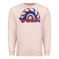 Pale Pink America rainbow Premium Sweatshirt - texasbilliewilder
