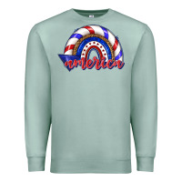 Seafoam America rainbow Premium Sweatshirt - texasbilliewilder