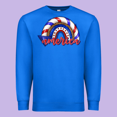Premium Sweatshirt America rainbow