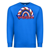 True Royal America rainbow Premium Sweatshirt - texasbilliewilder