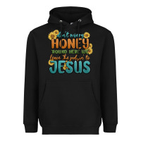 Black don't worry honey 'round here we Heavyweight Hoodie - MaliasSmallBusiness