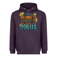 Plum don't worry honey 'round here we Heavyweight Hoodie - MaliasSmallBusiness