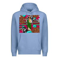 Colony Blue san judas leopard cowhide tumbler Premium Hoodie - JahusDesignShop