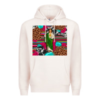 Pale Pink san judas leopard cowhide tumbler Premium Hoodie - JahusDesignShop