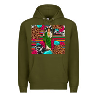 Army Green san judas leopard cowhide tumbler Premium Hoodie - JahusDesignShop