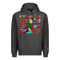 Charcoal Heather san judas leopard cowhide tumbler Premium Hoodie - JahusDesignShop