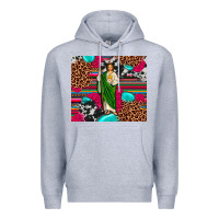 Heather Grey san judas leopard cowhide tumbler Premium Hoodie - JahusDesignShop