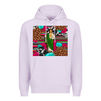 Lilac san judas leopard cowhide tumbler Premium Hoodie - JahusDesignShop