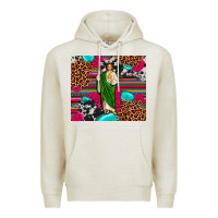 Oatmeal Heather san judas leopard cowhide tumbler Premium Hoodie - JahusDesignShop